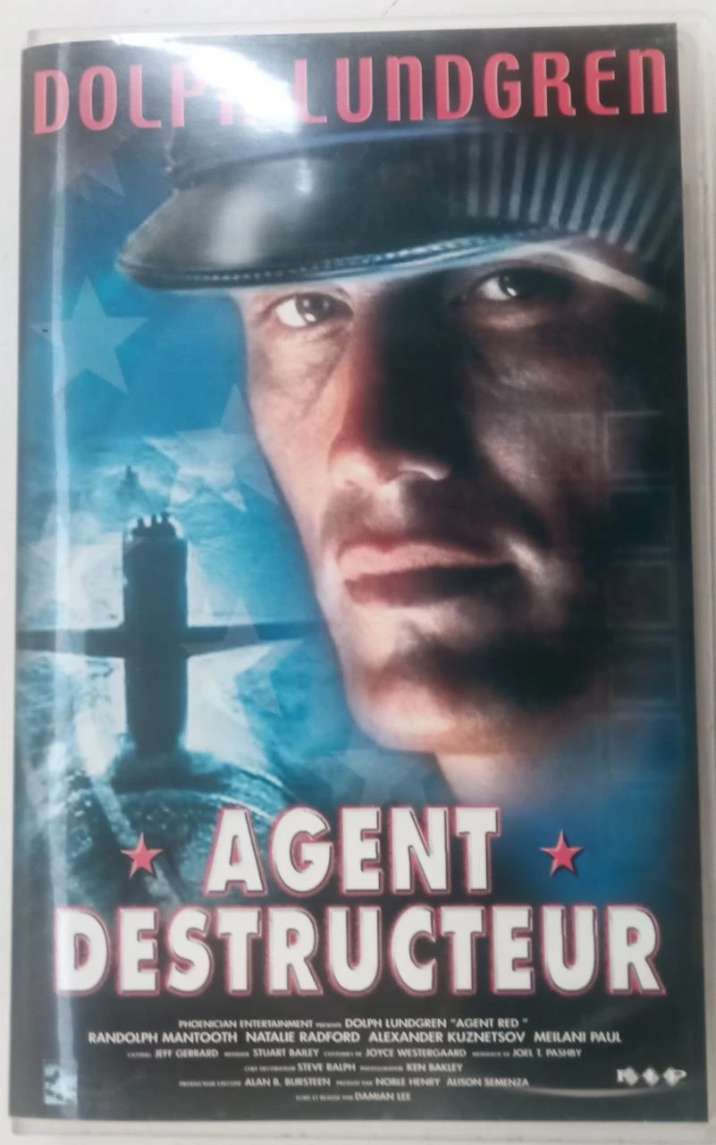 VHS Agent destructeur – Dolph Lundgren – cassette vidéo vintage